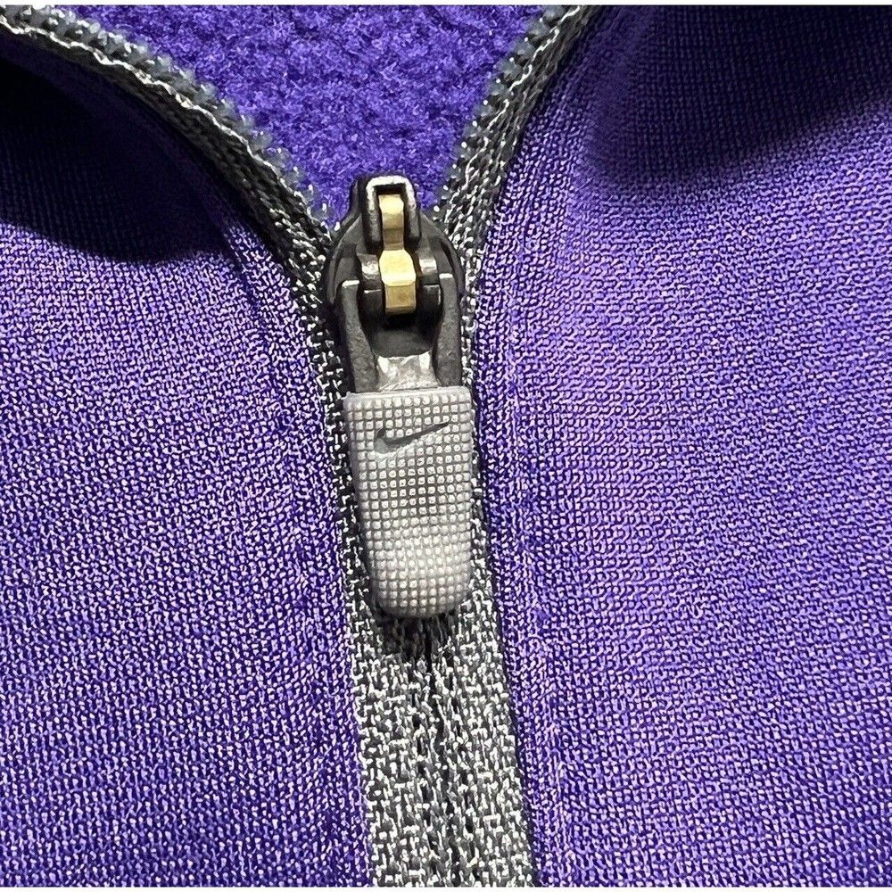 Nike Golf Shirt‎ Womens XL Standard Therma Fit Purple Mountain West Fleece Zip - Picture 3 of 14